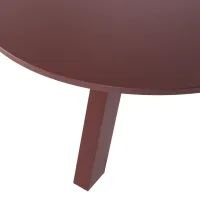 WOOOD Rhonda eettafel  Ø129 cm eiken bordeauxrood
